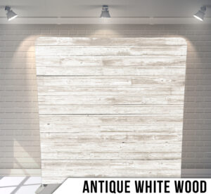 Photo Booth Backdrop - Antique White Wood - Charleston Event Pros