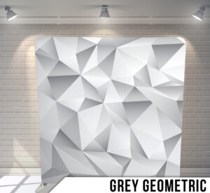 Photo Booth Backdrop - Grey Geometric - Charleston Event Pros