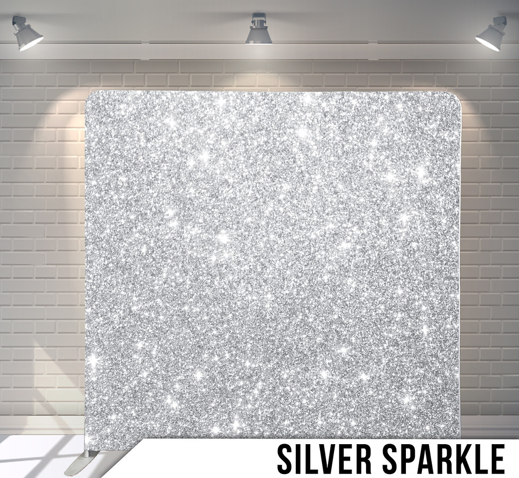 Photo Booth Backdrop - Silver Sparkle - Charleston Event Pros